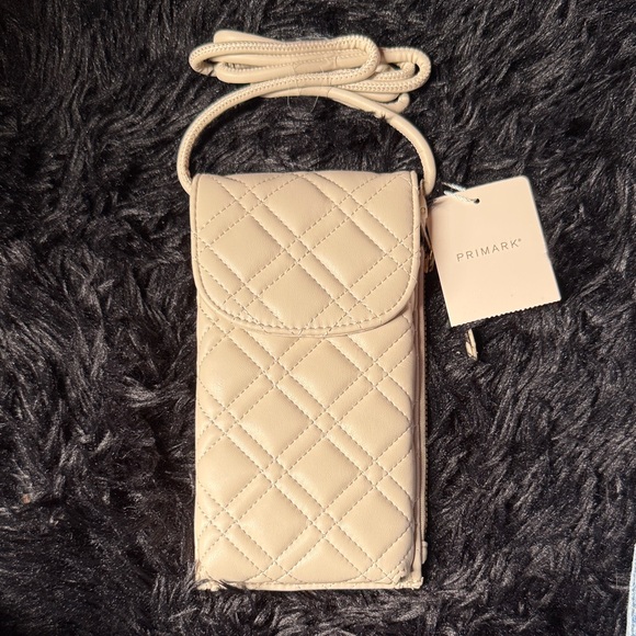 Primark Beige Quilted Crossbody Bag - Picture 1 of 4